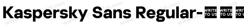 Kaspersky Sans Regular字体转换